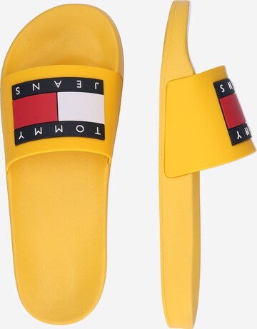 Tommy Jeans - Sapato aberto 'Essential' em amarelo