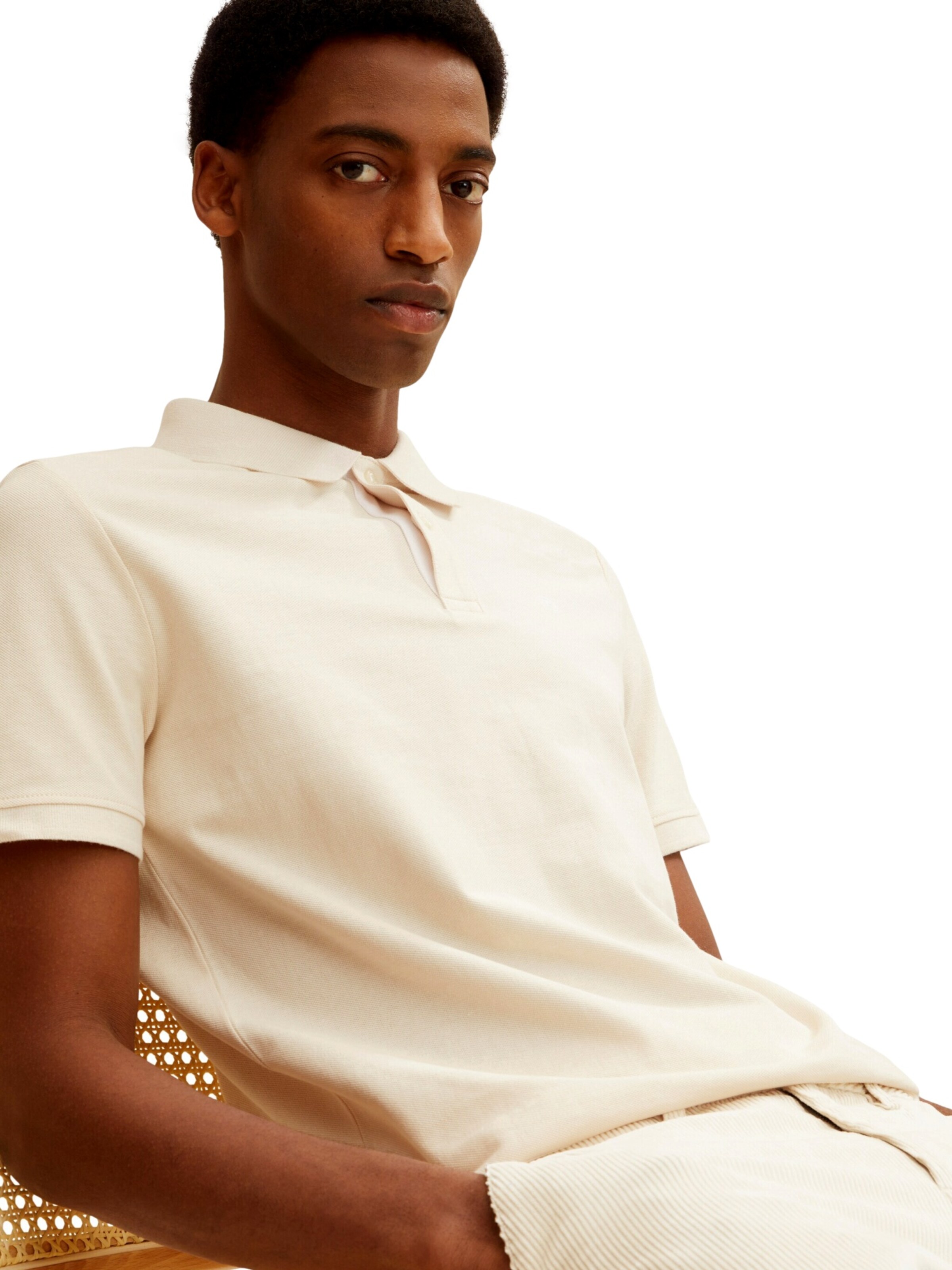 TOM TAILOR Shirt in Beige