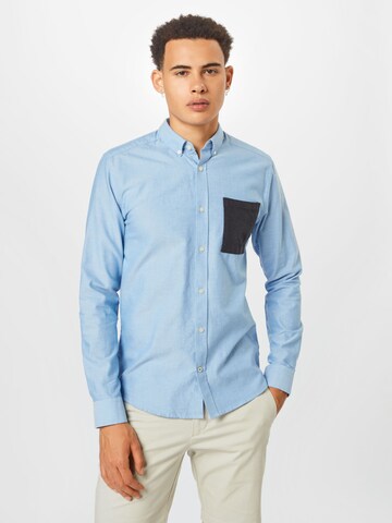 Only & Sons Regular fit Overhemd 'ALVARO' in Blauw: voorkant