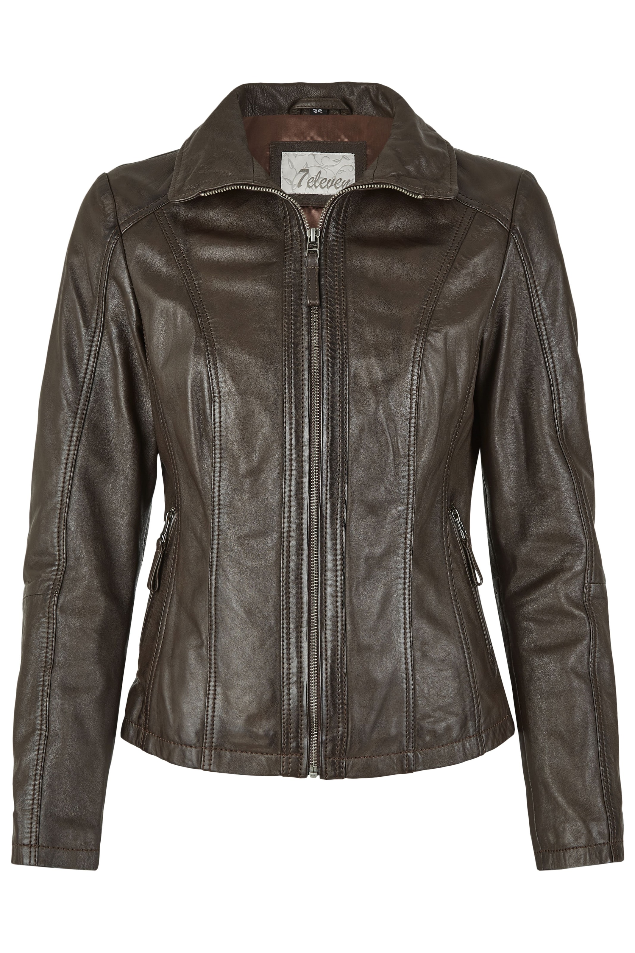 Veste mi-saison 'SEGunea' 7ELEVEN en marron : devant