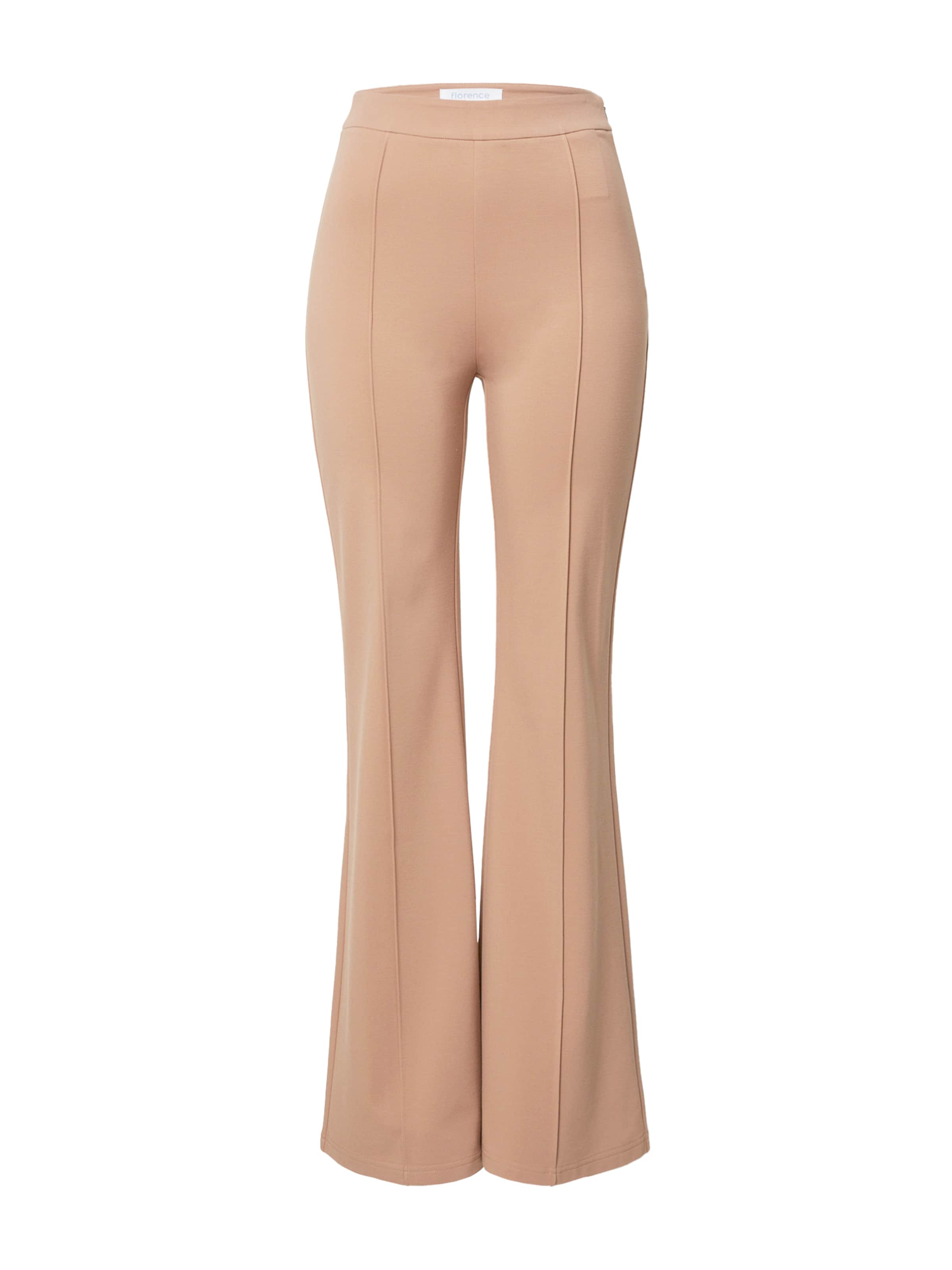 florence by mills exclusive for ABOUT YOU Flared Pants &#x27;Spruce&#x27; in Beige: front