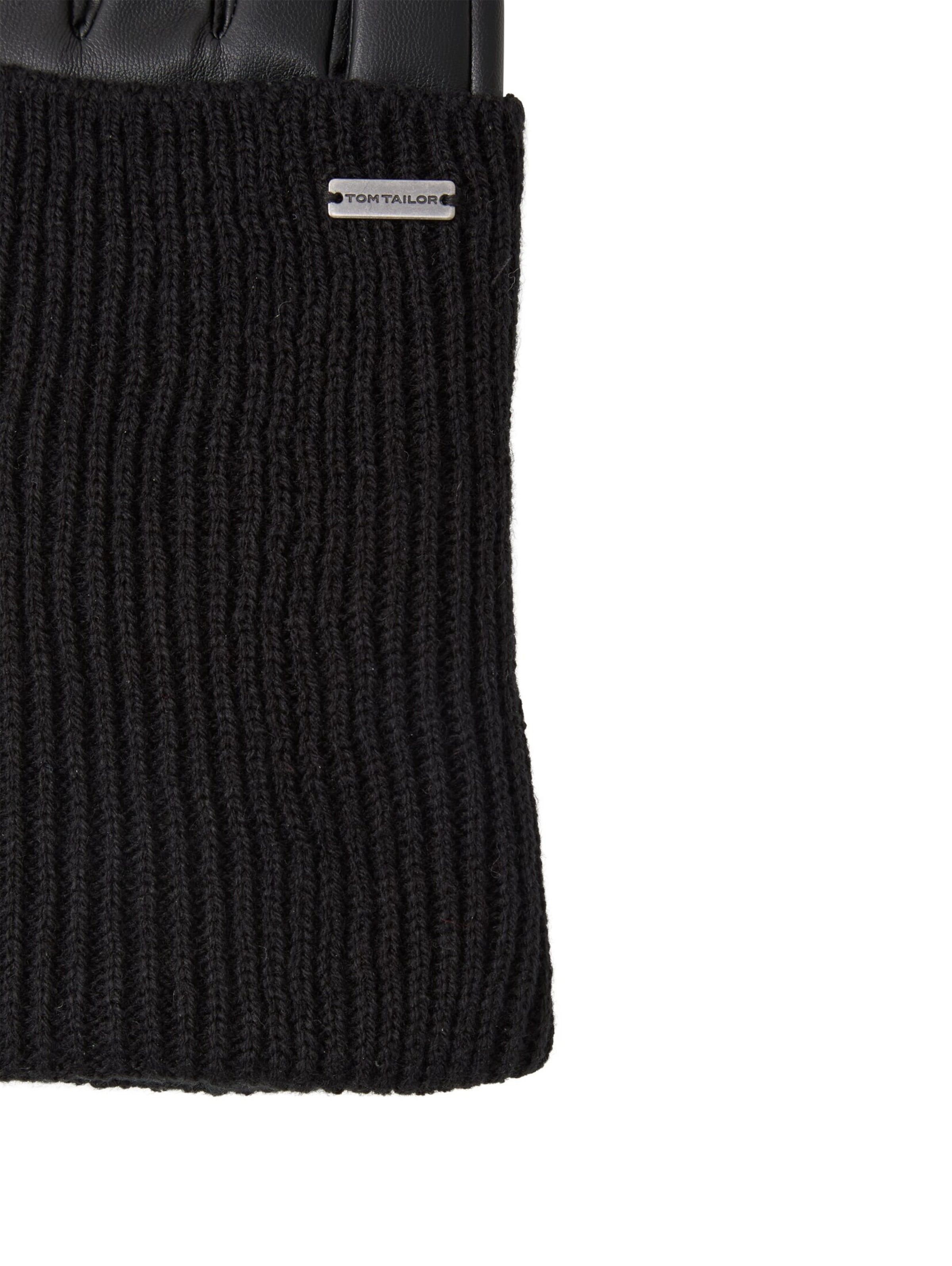 TOM TAILOR Full finger gloves in Black