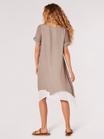 Robe Apricot en marron