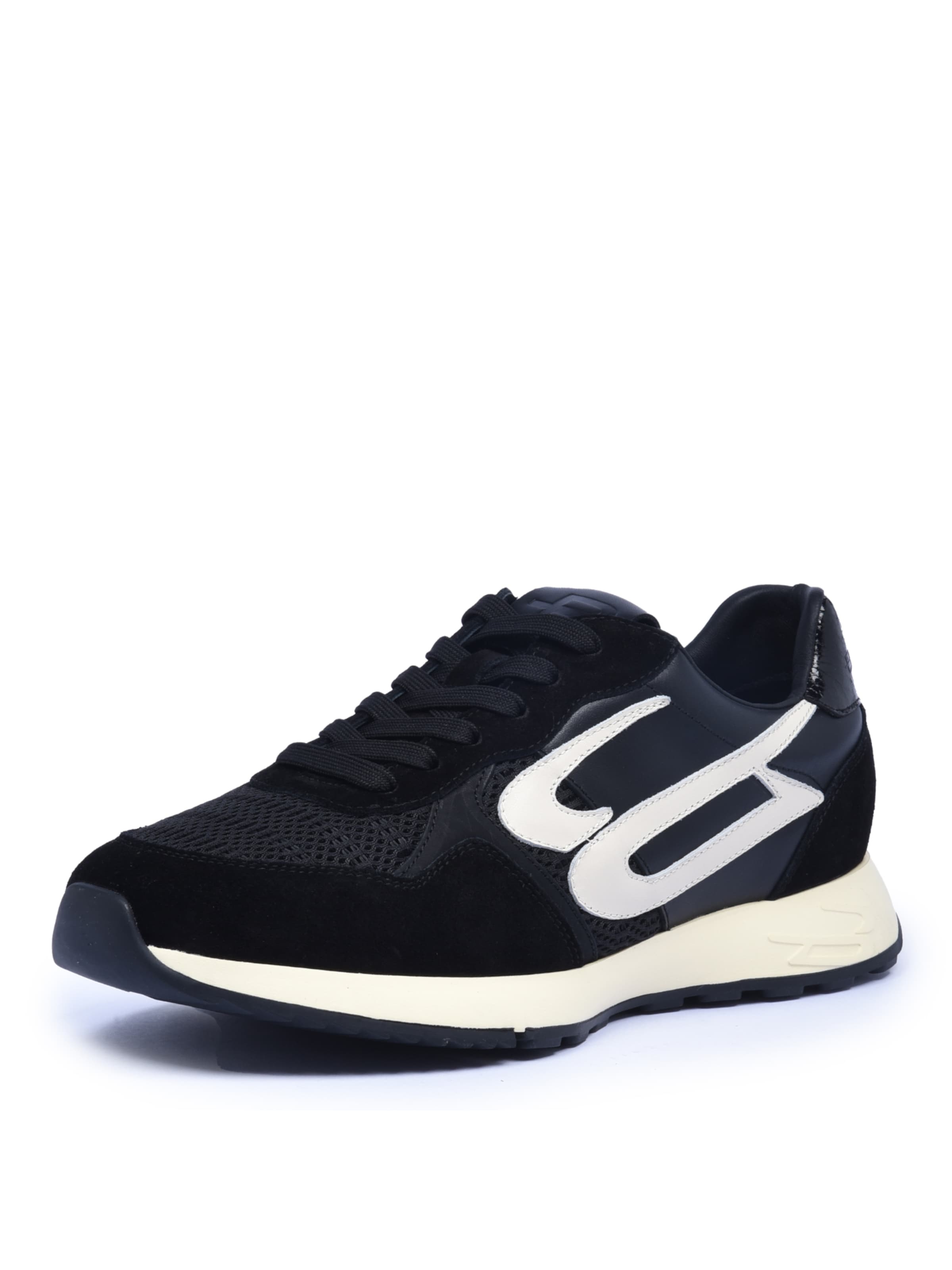 BALDININI Sneakers laag in Zwart: voorkant