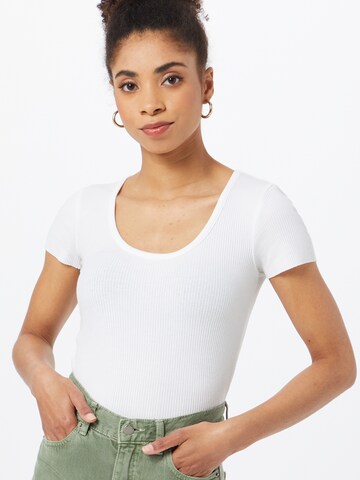 T-shirt BDG Urban Outfitters en blanc : devant