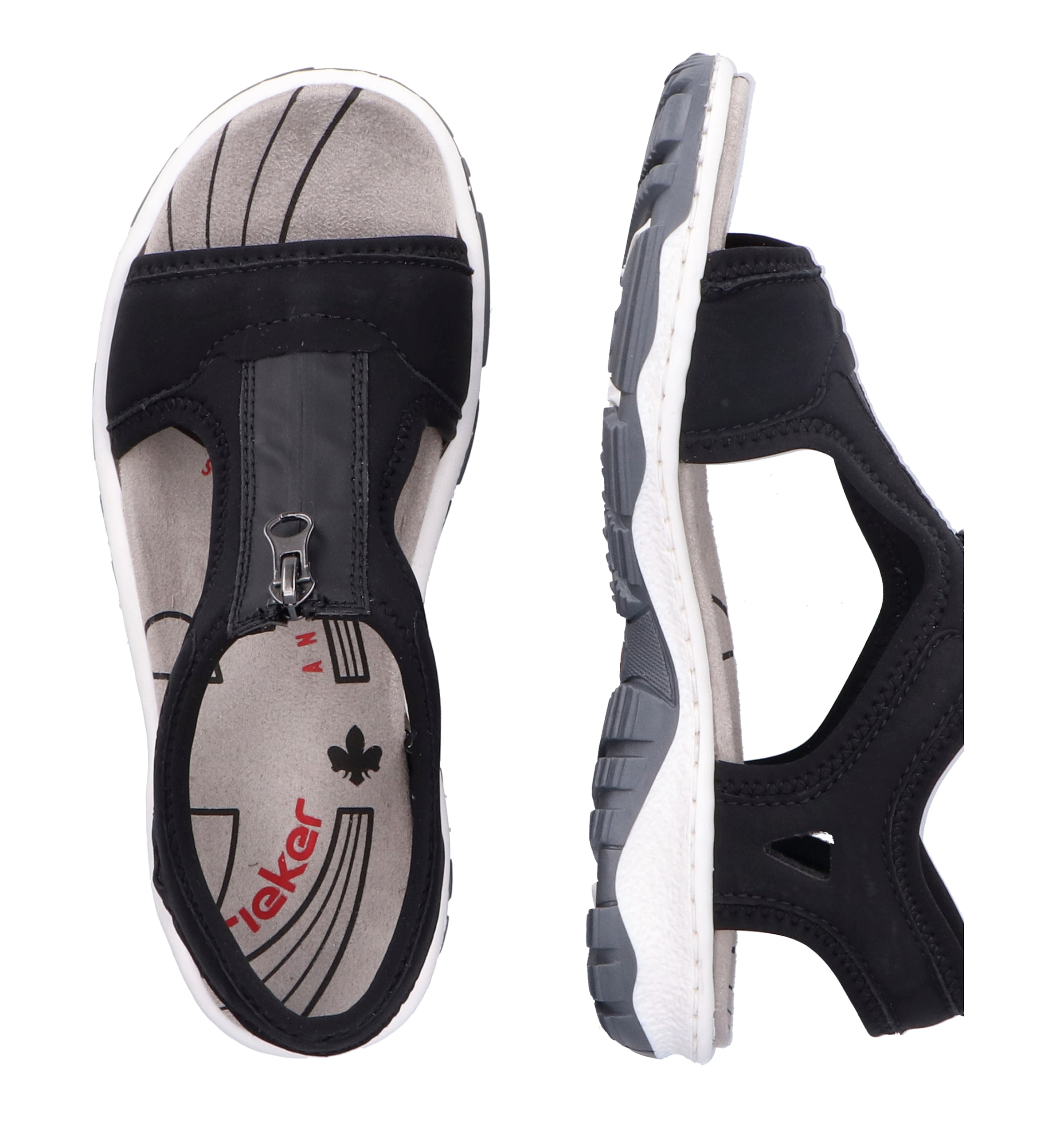 Rieker Sandale in Schwarz