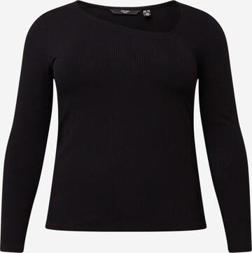 T-shirt 'CARINA' Vero Moda Curve en noir : devant