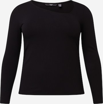 Vero Moda Curve - Camiseta 'CARINA' en negro: frente