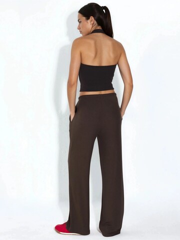 Busem Wide Leg Hose in Braun