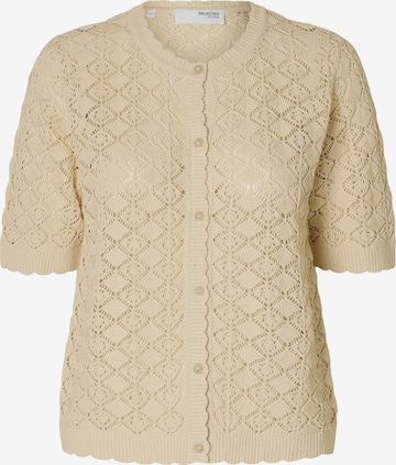 SELECTED - Cárdigan 'SLFSofia' en beige: frente