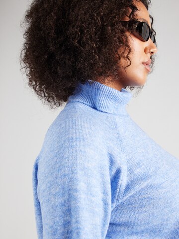 PIECES Curve Sweater in Blue