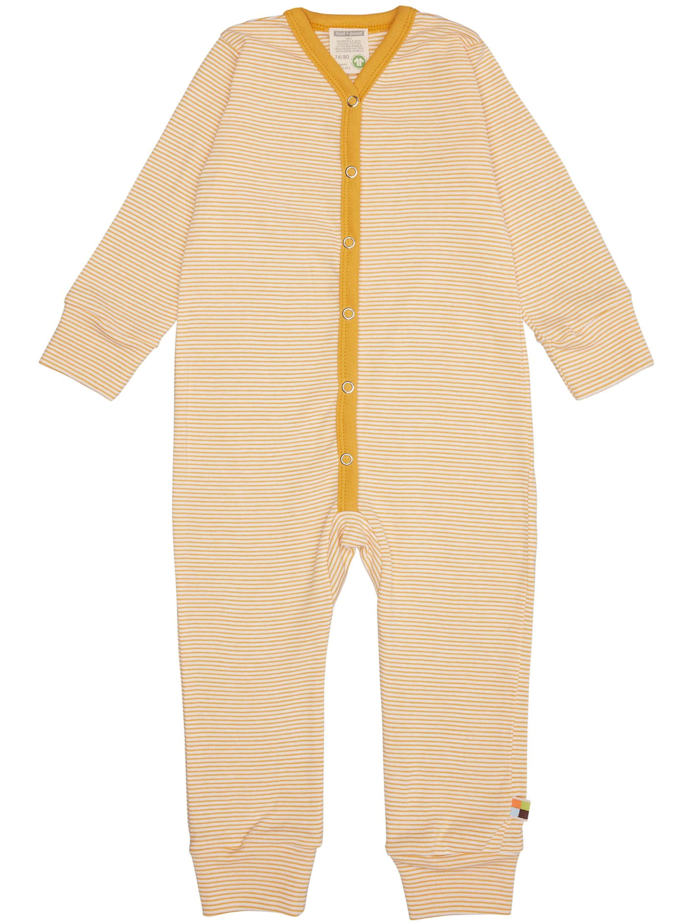 loud + proud Schlafanzug‌‌‌‌‌ in Gelb: Vorderseite