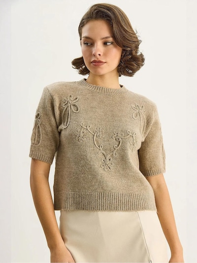 Bianco Lucci Pull-over 'Pullover' en S-M en beige, Vue avec produit