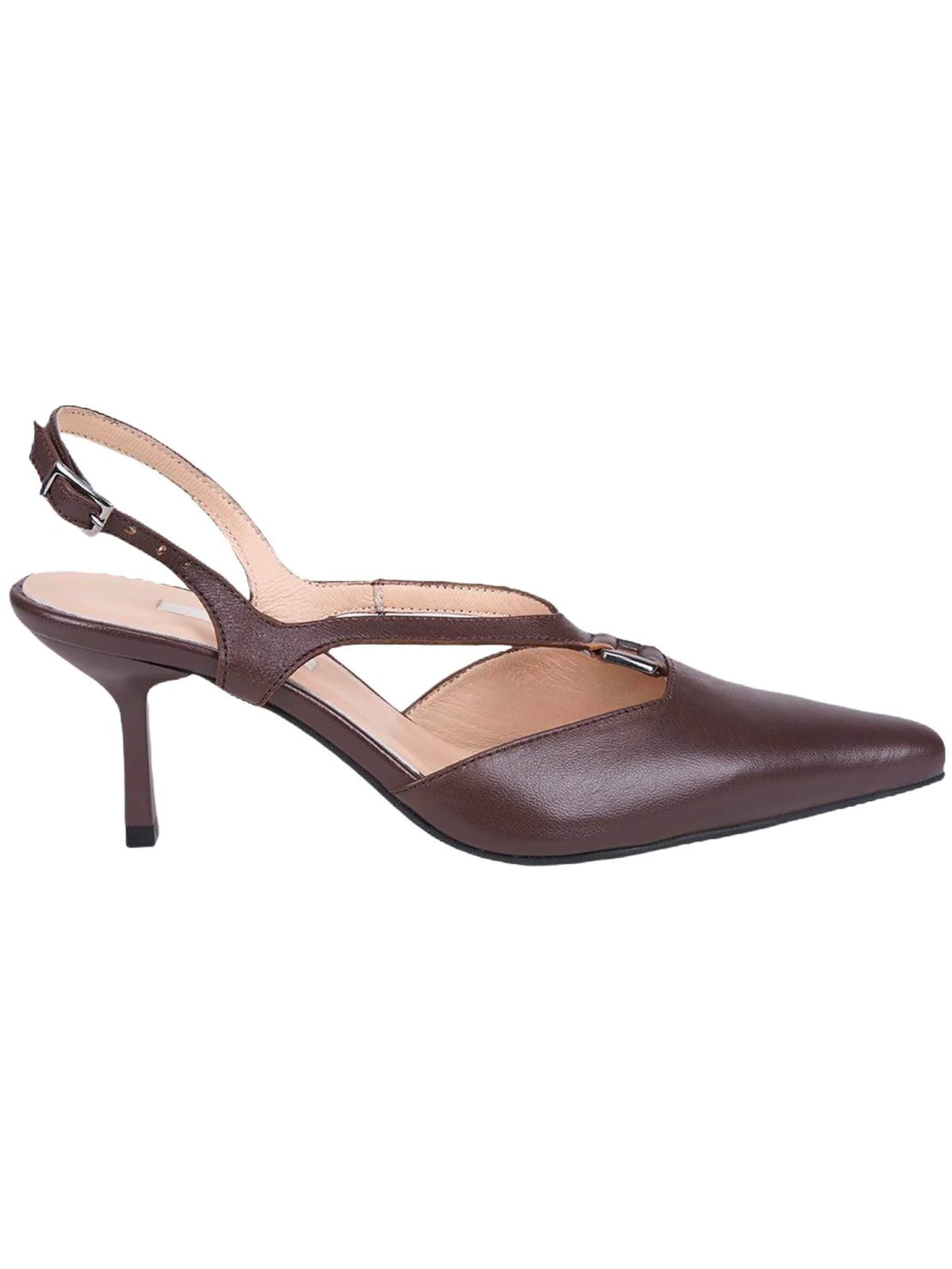 Desa - Zapatos con plataforma 'Stilett' en marrón