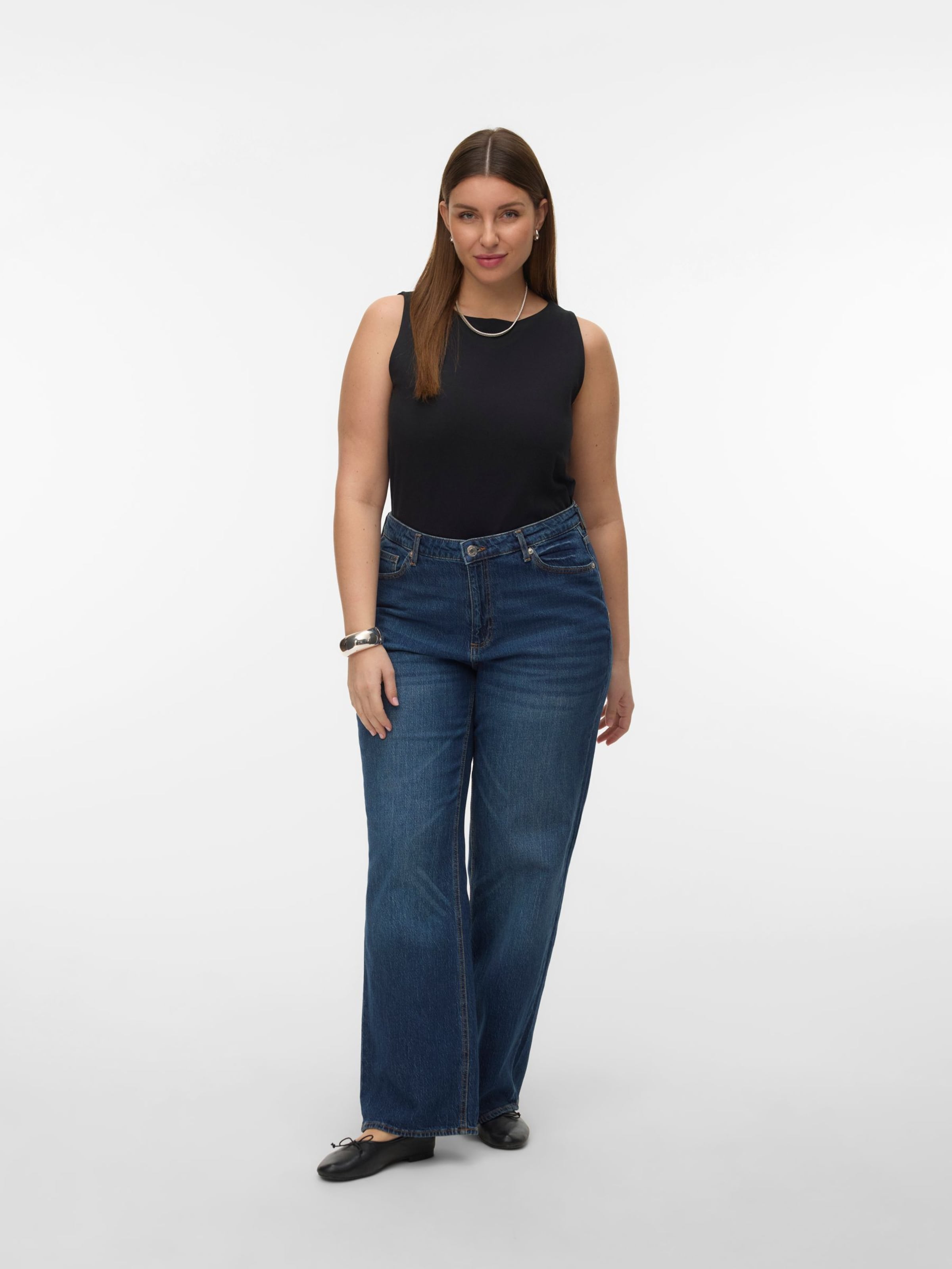 Vero Moda Curve Top in Zwart