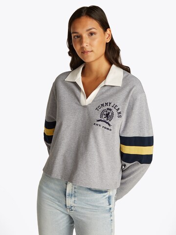Tommy Jeans Μπλούζα φούτερ σε γκρι: μπροστά