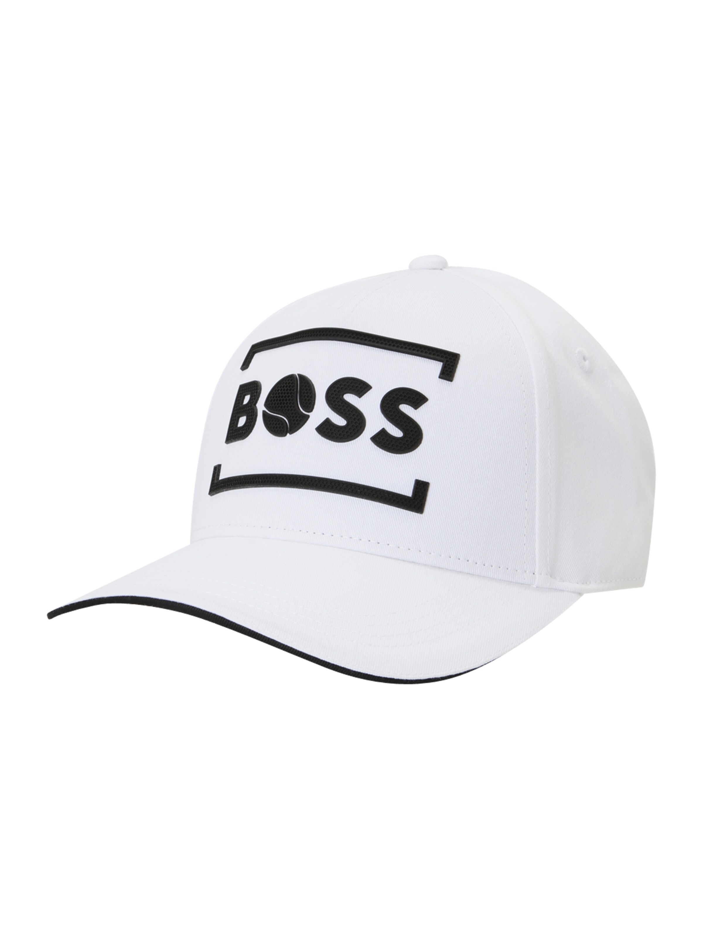 BOSS Athletic Cap 'Pyer-Tennis-Of-Court' in White: front