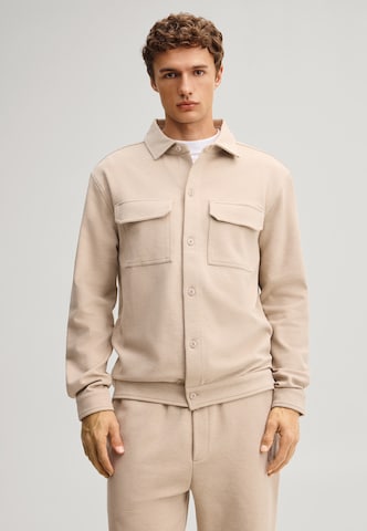 JOOP! Jeans Sweat jacket in Beige: front