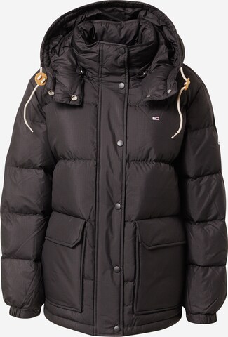 Tommy Jeans Winter Jacket in Black: front