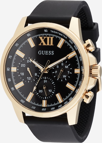 GUESSAnalogni sat 'Walker' - crna boja: prednji dio