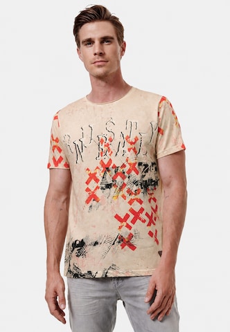 Rusty Neal T-Shirt in Beige: Vorderseite
