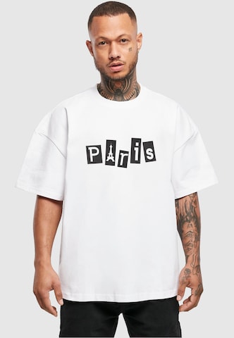 Merchcode Shirt 'Paris' in Wit: voorkant