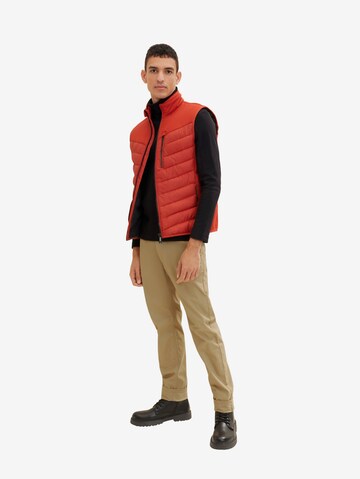 TOM TAILOR Vest in Orange