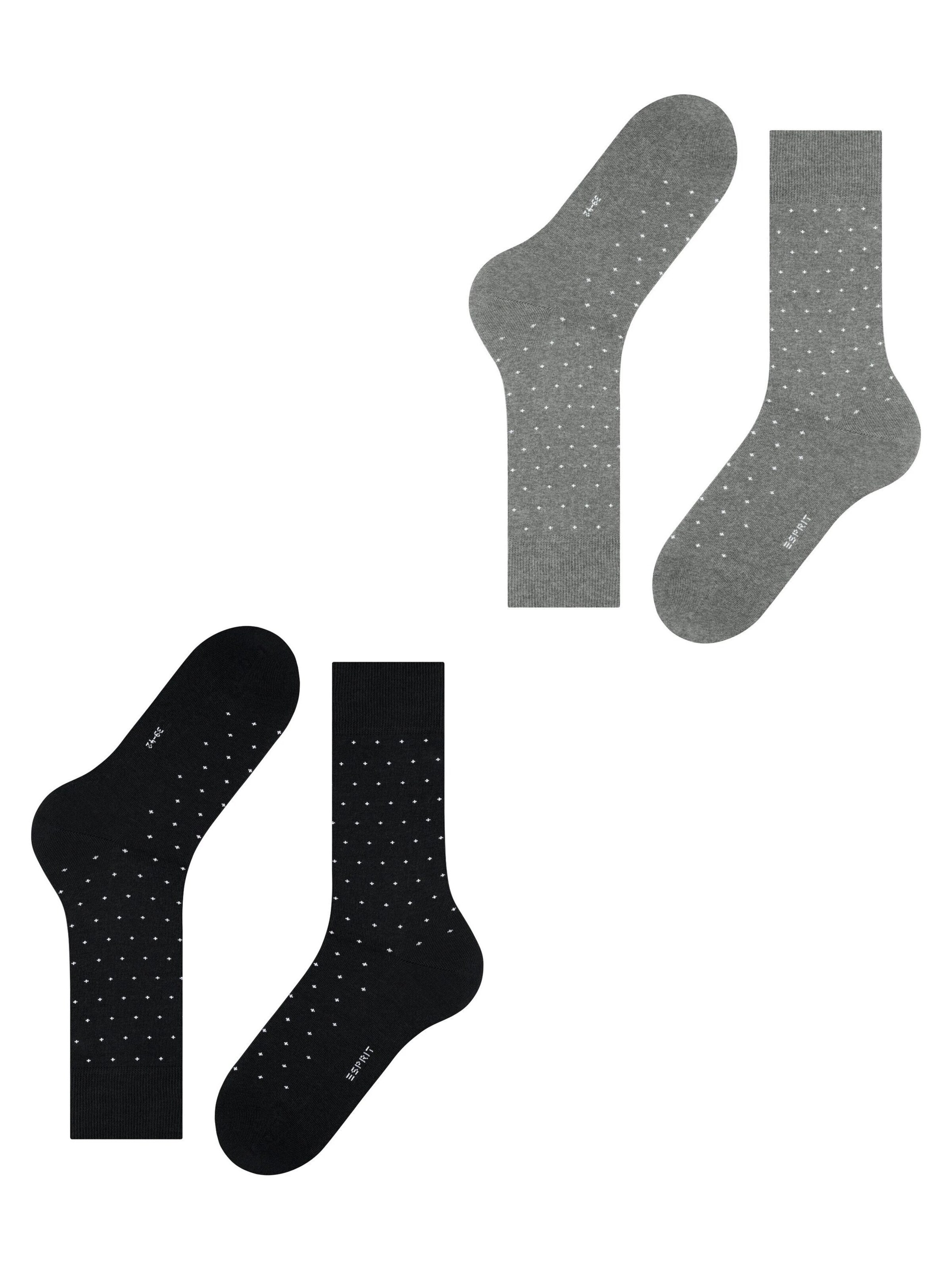 ESPRIT Socken 'Fine Dot 2-Pack'‌‌‌‌‌‌‌‌ in Mischfarben