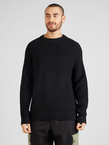 TOPMAN Sweater in Black: front