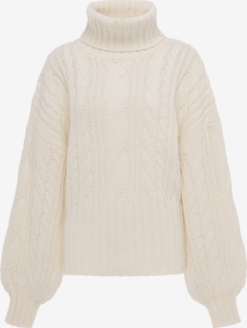 Pull-over DreiMaster Vintage en blanc : devant