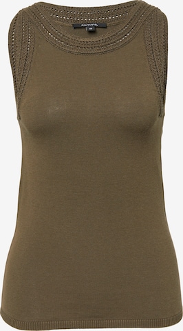 COMMA Stricktop in Braun: Vorderseite