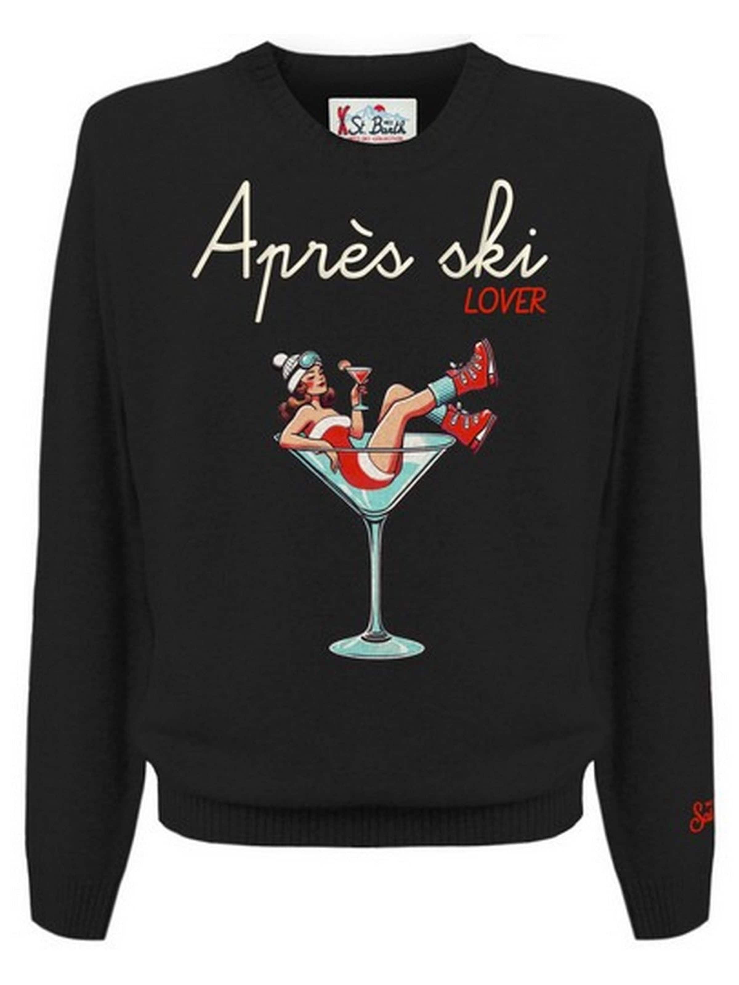 MC2 Saint Barth Pullover in Schwarz: Vorderseite