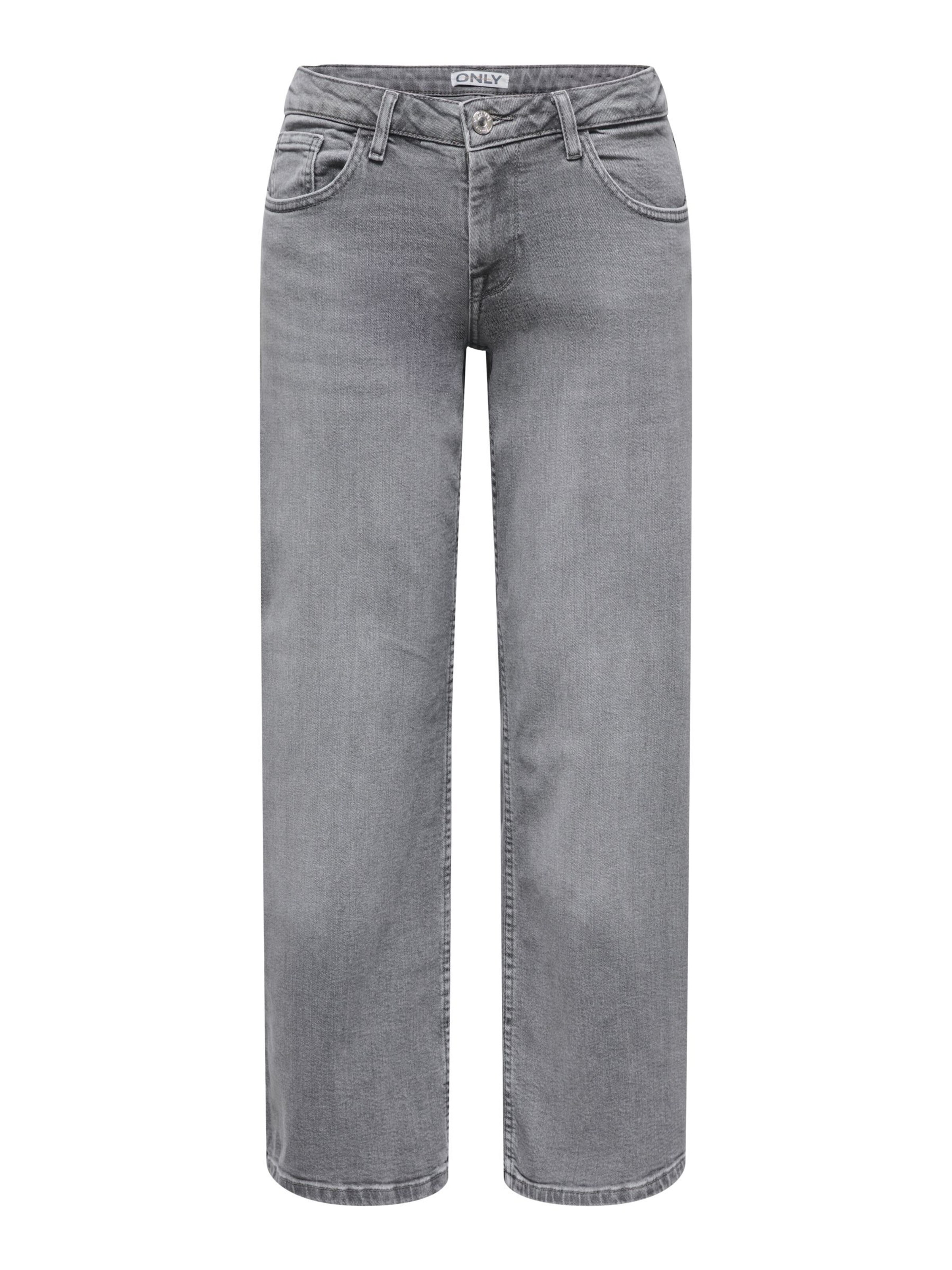 Only Petite Wide leg Jeans 'ONLJulles' in Grey: front