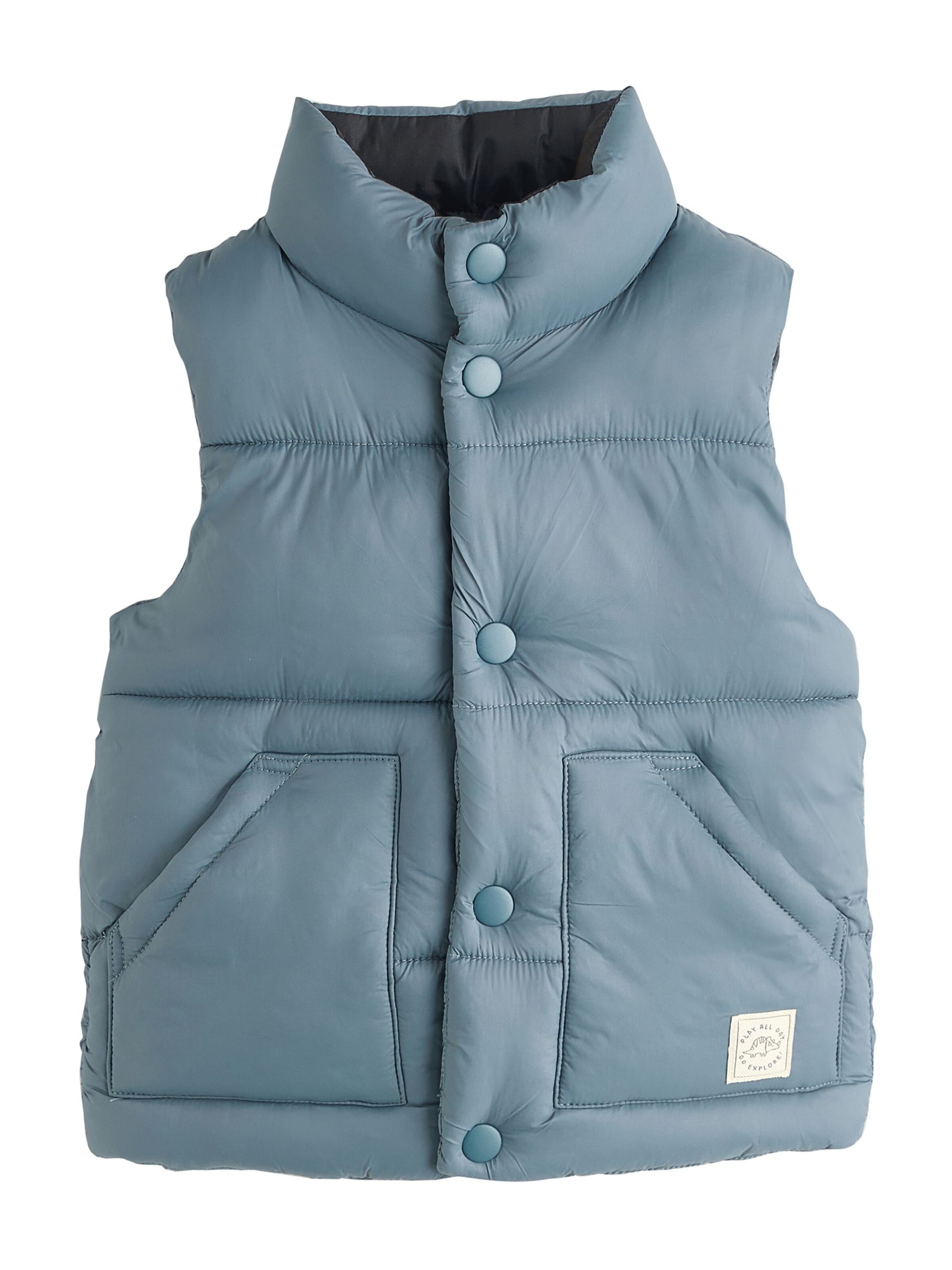 Next - Chaleco en gris: frente