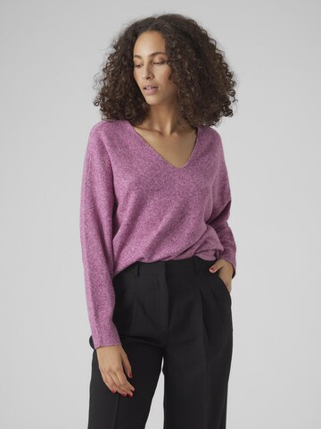 VERO MODA Sweater in Purple: front