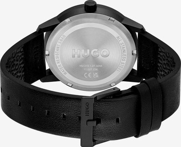 HUGO Red Analogové hodinky – černá