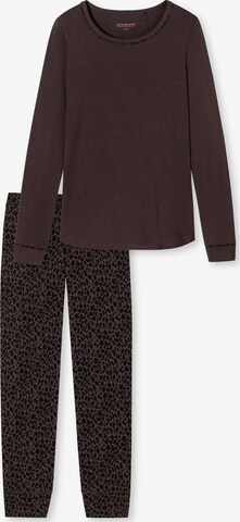 SCHIESSER Pyjama 'Contemporary Nightwear' in Rood: voorkant