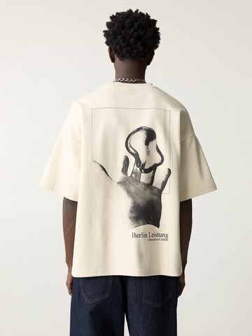 Pull&Bear Shirt in Beige: voorkant