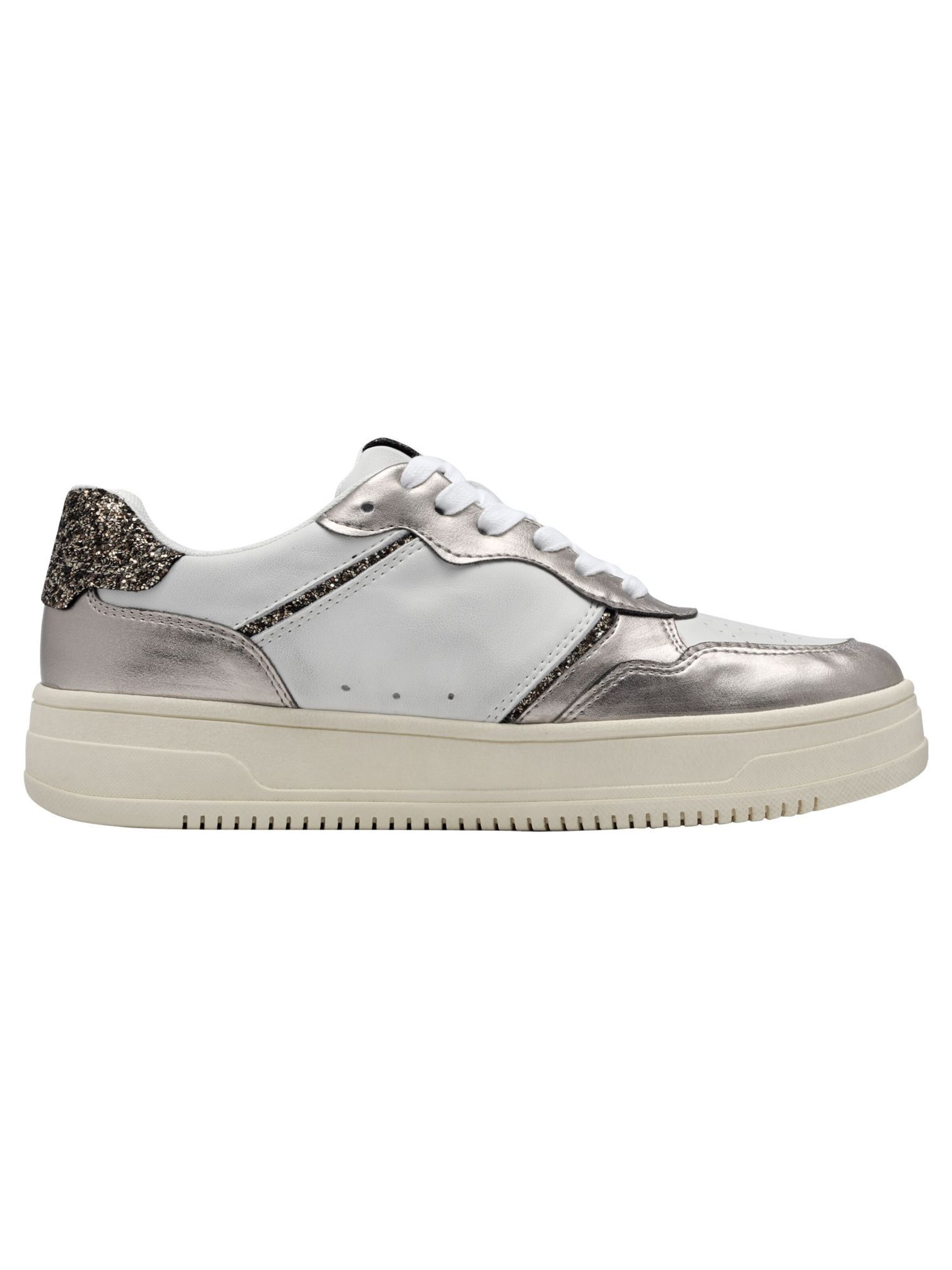 Tamaris Sneakers laag in Zilver