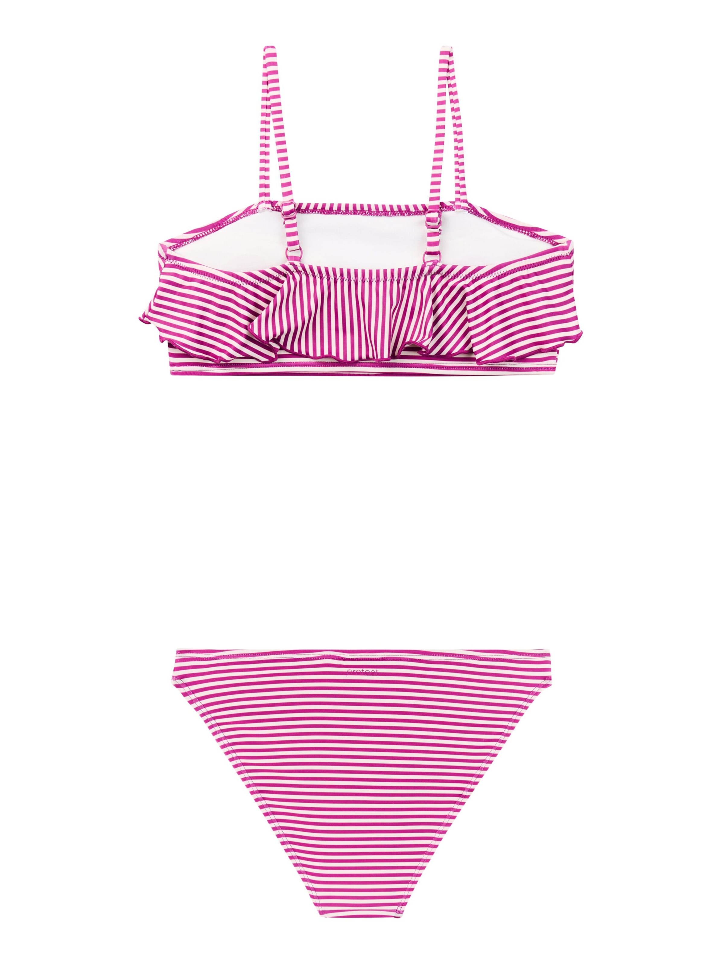 PROTEST Bralette Bikini 'PRTStripes JR' in Pink