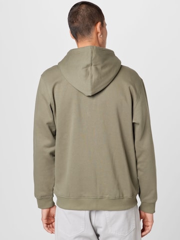 WEEKDAY Zip-Up Hoodie in Green