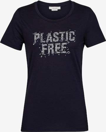 T-shirt fonctionnel 'Tech Lite II Plastic Free' ICEBREAKER en bleu : devant