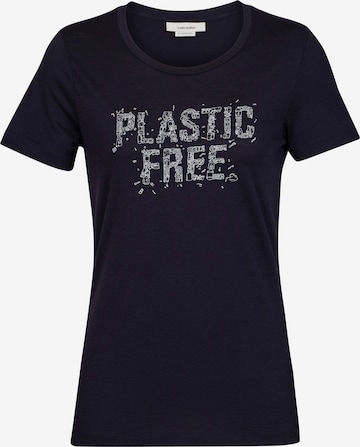 ICEBREAKER - Camisa funcionais 'Tech Lite II Plastic Free' em azul: frente