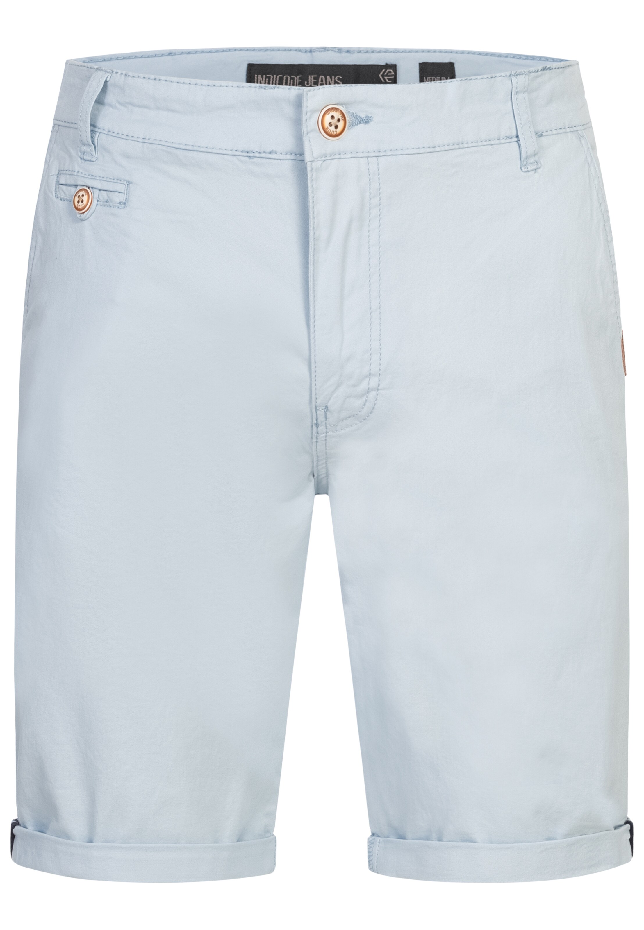 INDICODE JEANS Shorts 'Creel' in Blau: Vorderseite