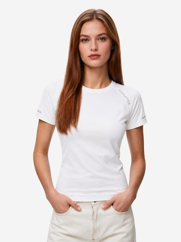 T-shirt fonctionnel 'Wulibike Damen Fitness-Shirt Seamless Yoga Trainings-Oberteil' WULIBIKE en blanc