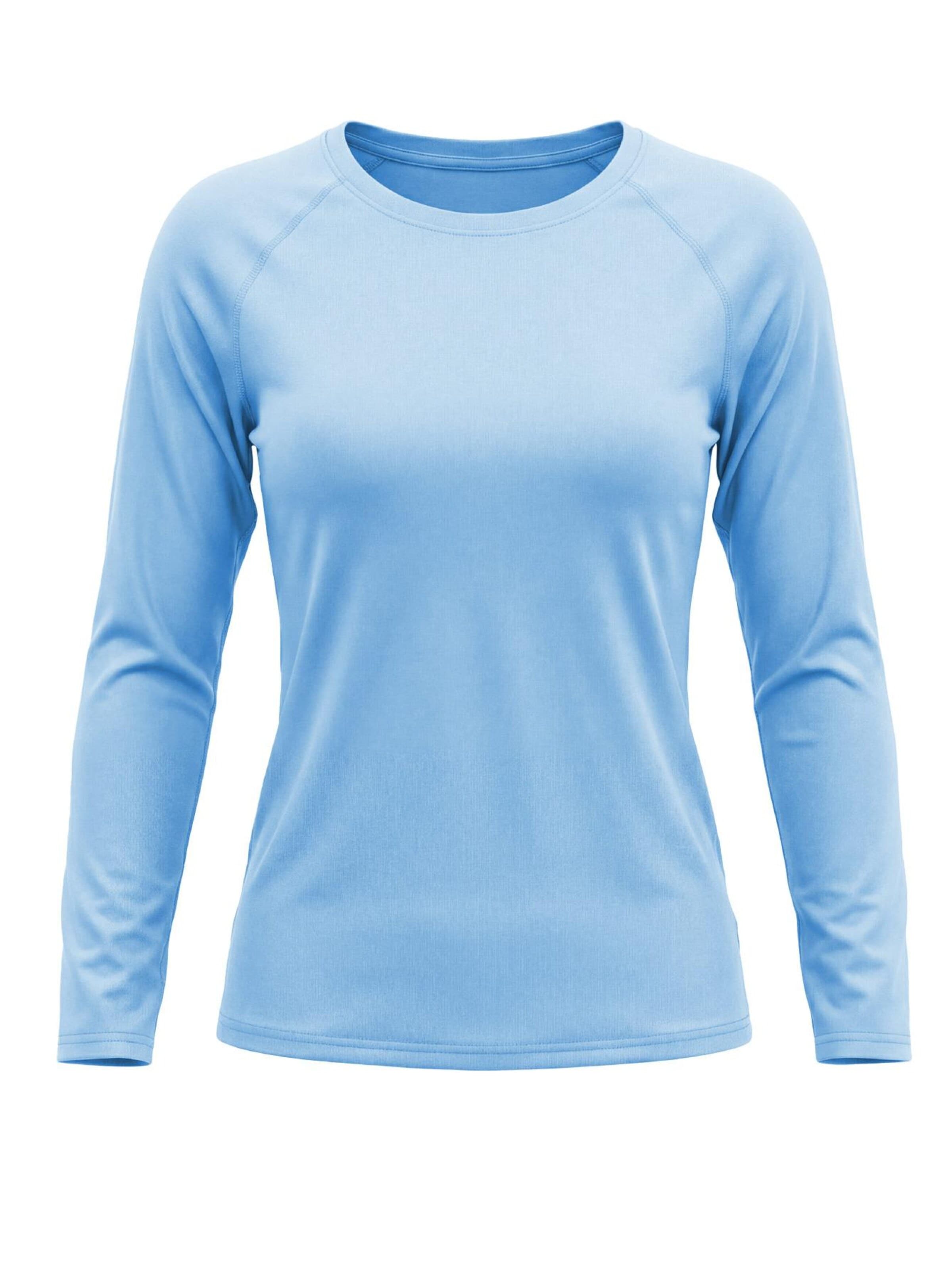 MEETWEE Sporttop 'UV Protection Shirt' in Blauw: voorkant