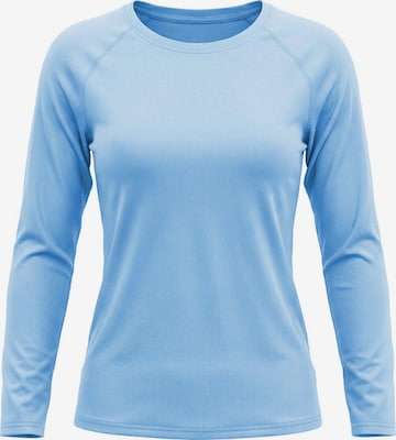 MEETWEE Sporttop 'UV Protection Shirt' in Blauw: voorkant