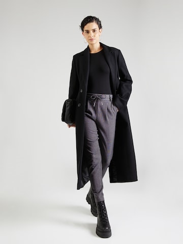 ONLY Tapered Pleat-Front Pants 'Elise' in Grey