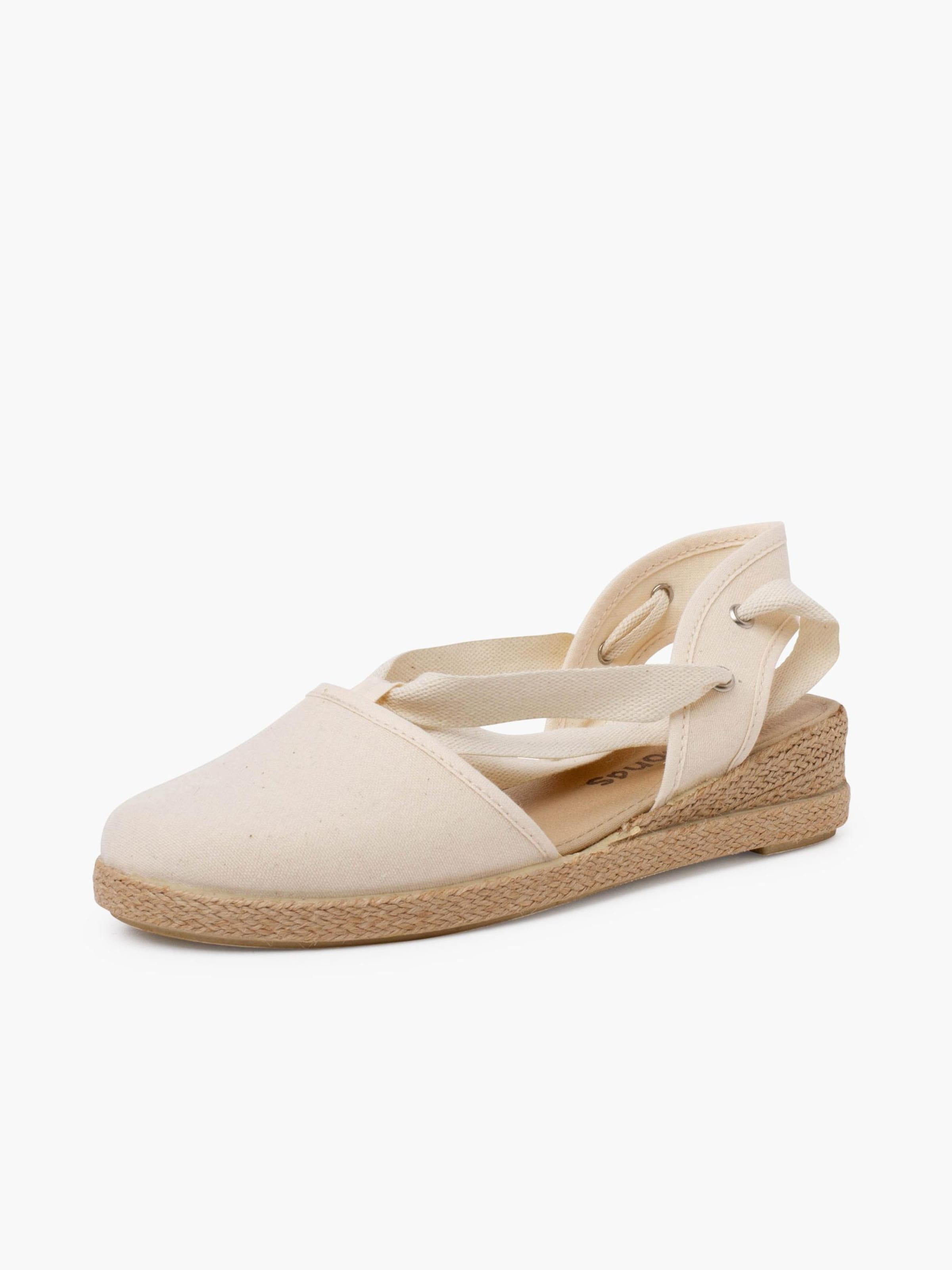 Sandales Pisamonas en beige : devant