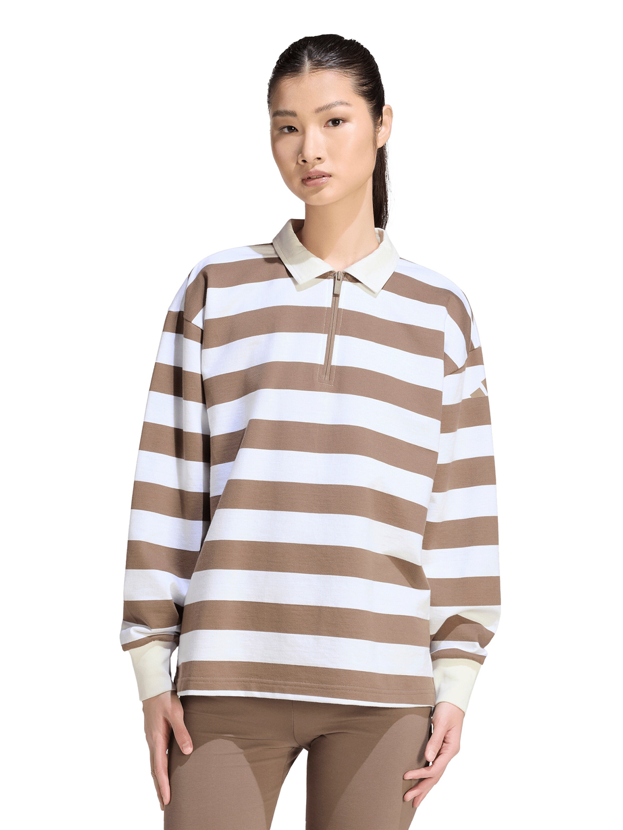 ADIDAS SPORTSWEAR - Camiseta funcional 'Essentials Contemporary' en marrón: frente